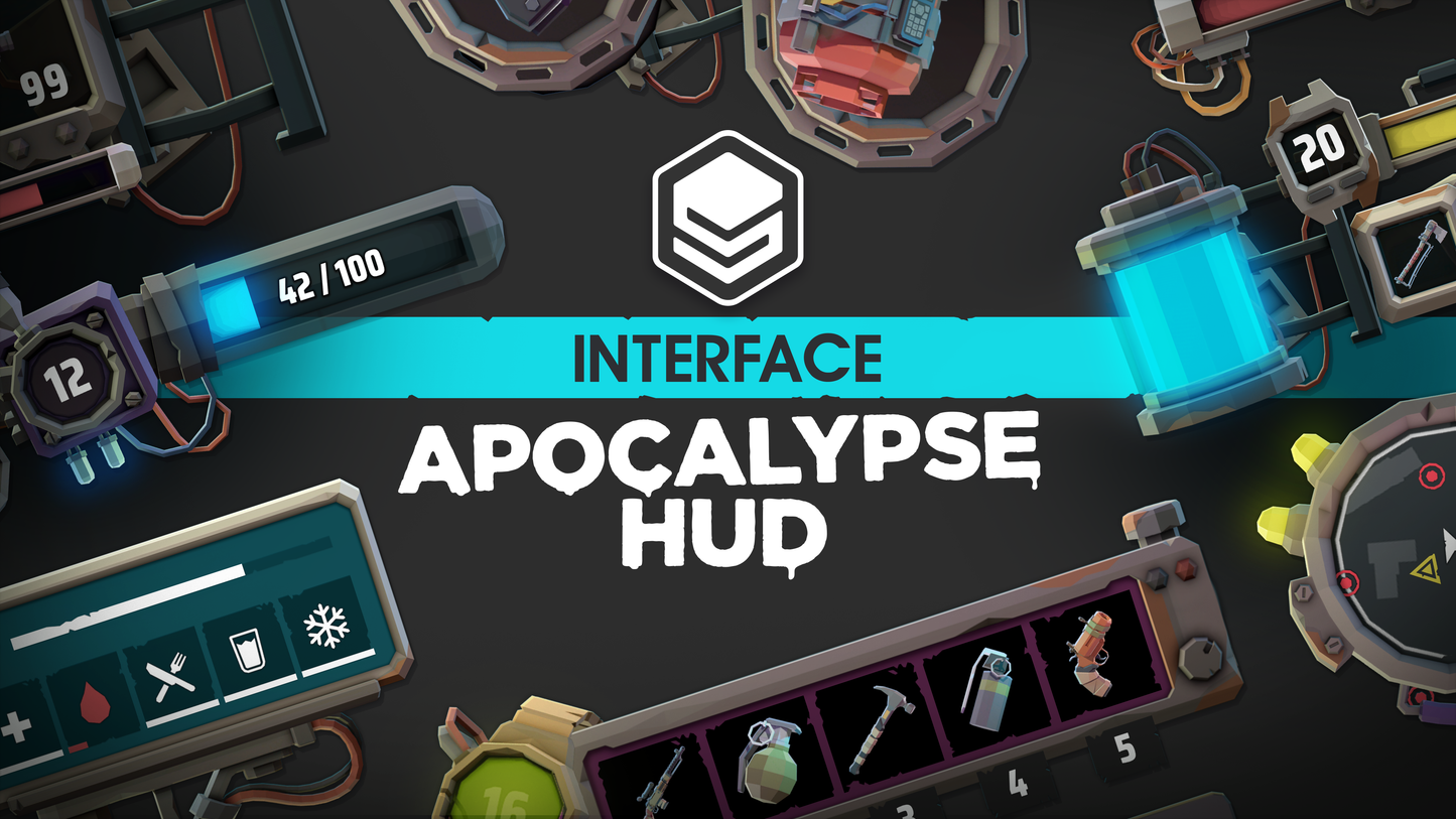 INTERFACE Apocalypse HUD UI asset pack