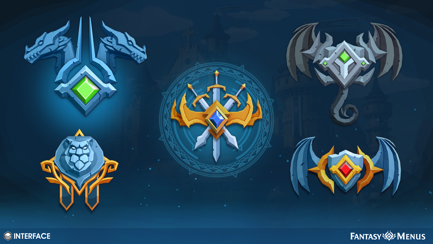 Customisable 2D crest components designed to work with Unity’s UI program