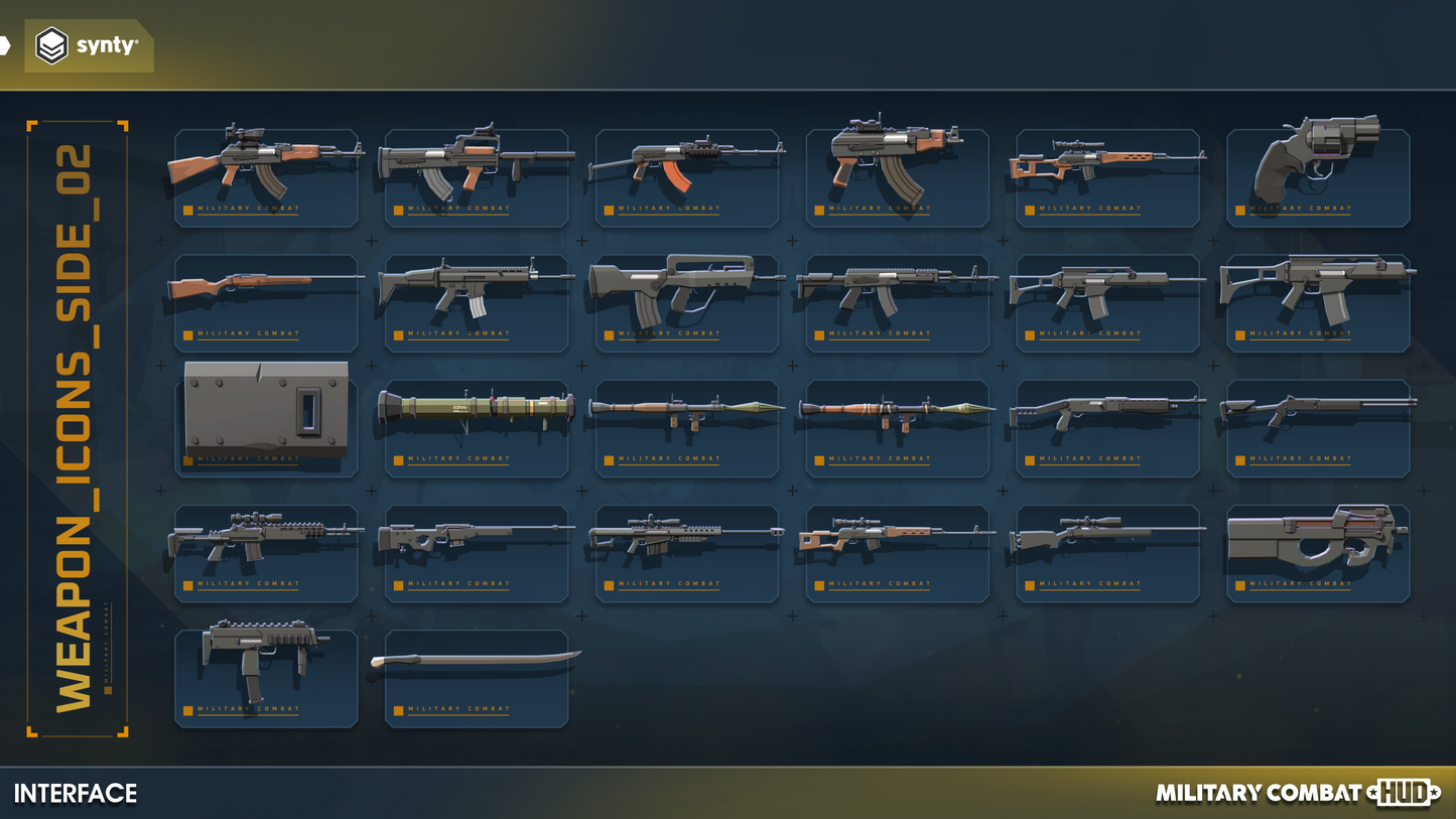 Primary weapon combat HUD icons