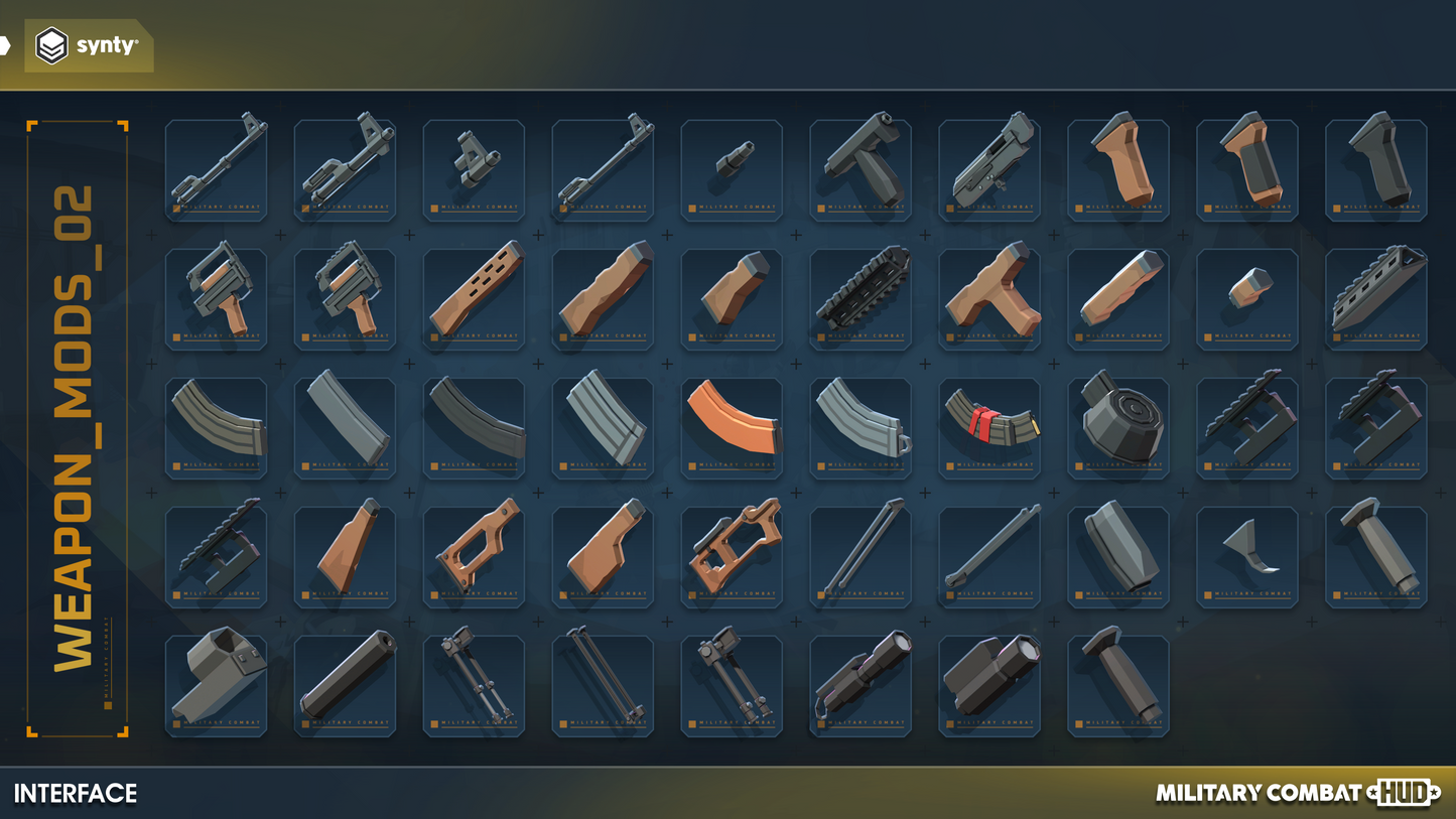 Weapon mods combat HUD icons