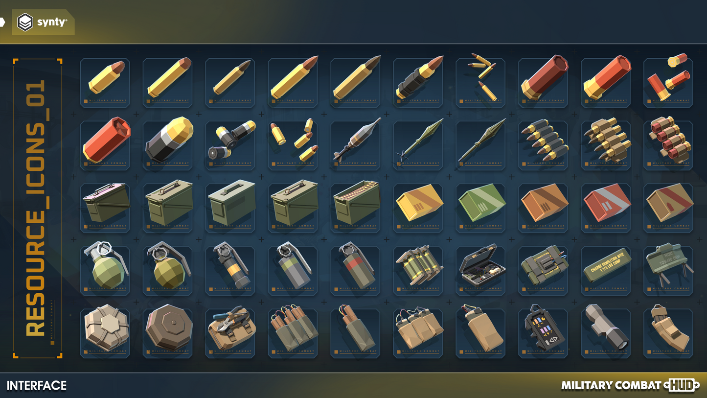 Military resource HUD icons