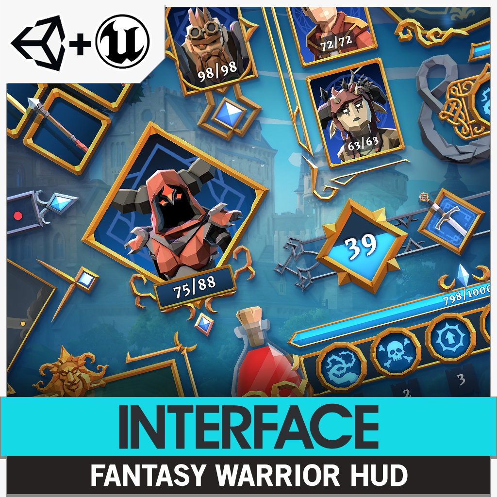 INTERFACE - Fantasy Warrior HUD