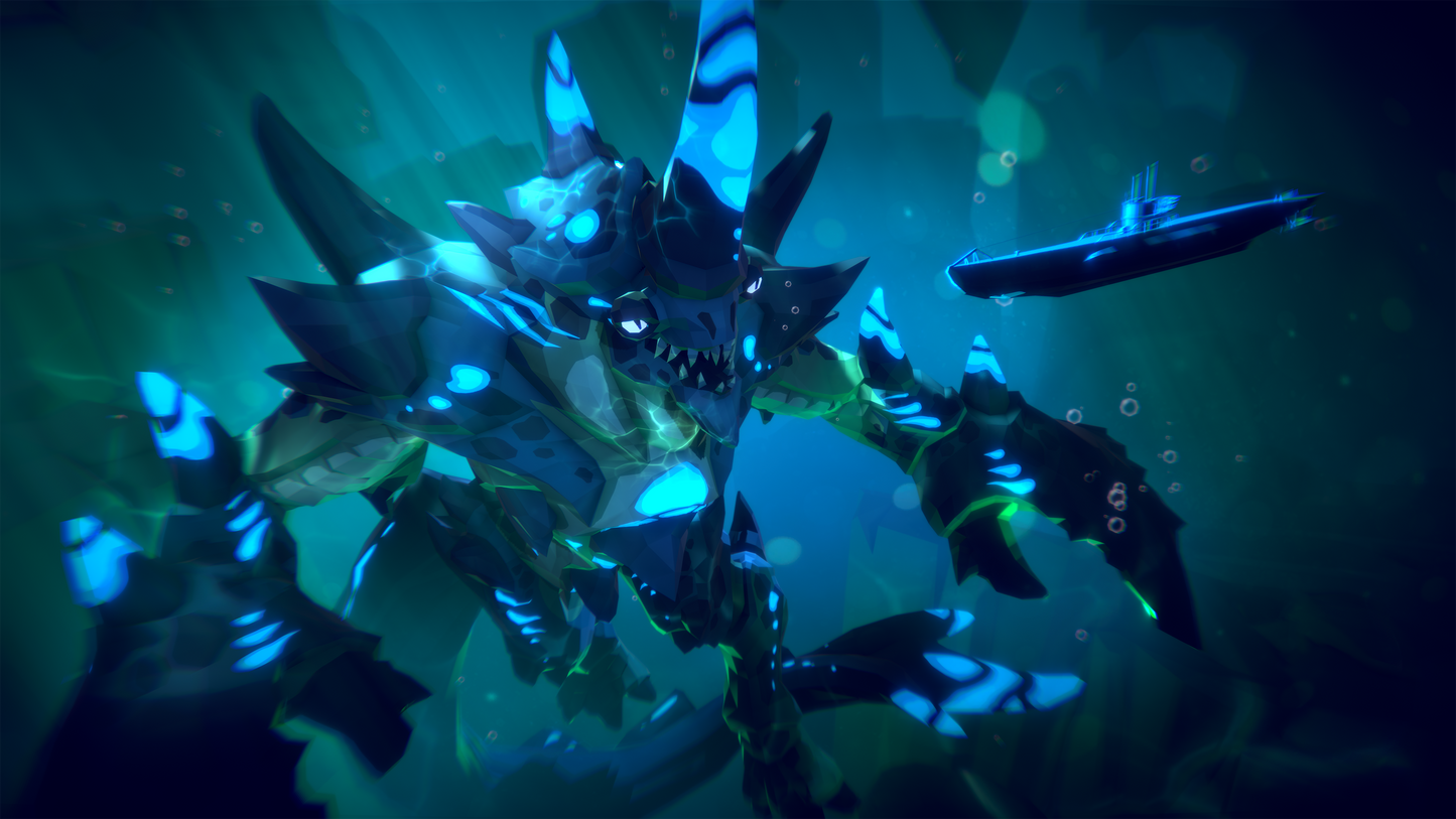 Fully rigged and animation ready Kaiju crab monster asset