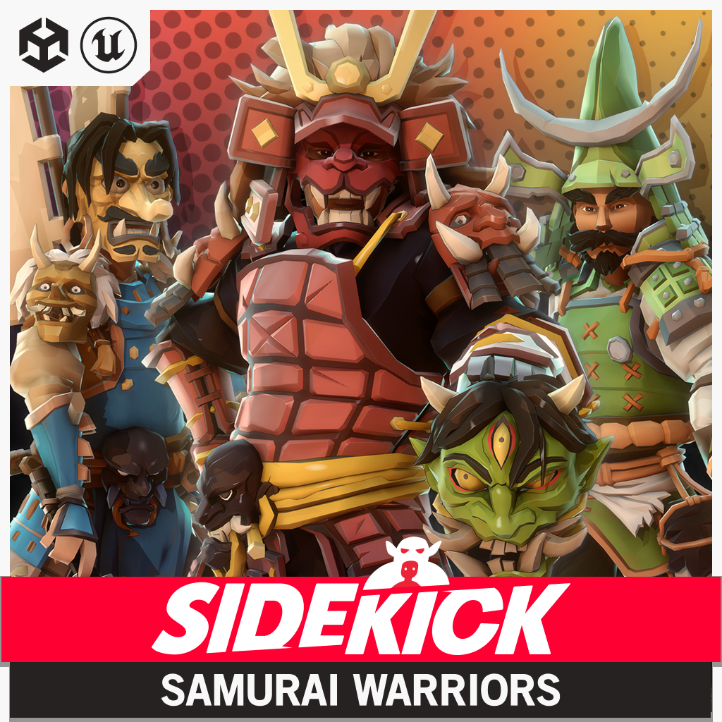 Sidekick | Samurai Warriors | Modular 3D Character Pack – Synty Store