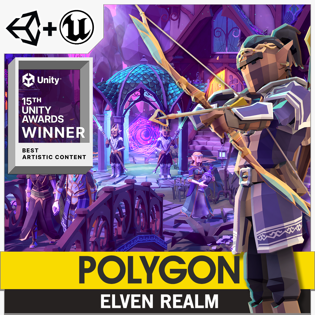 Elven Realm 3D low poly asset pack by Synty Studios for Unity and Unreal Engine game development