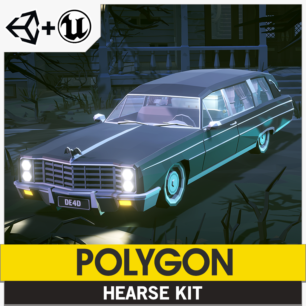 POLYGON - Hearse Kit Game Assets - Find the Unity Asset in Store – Synty  Store