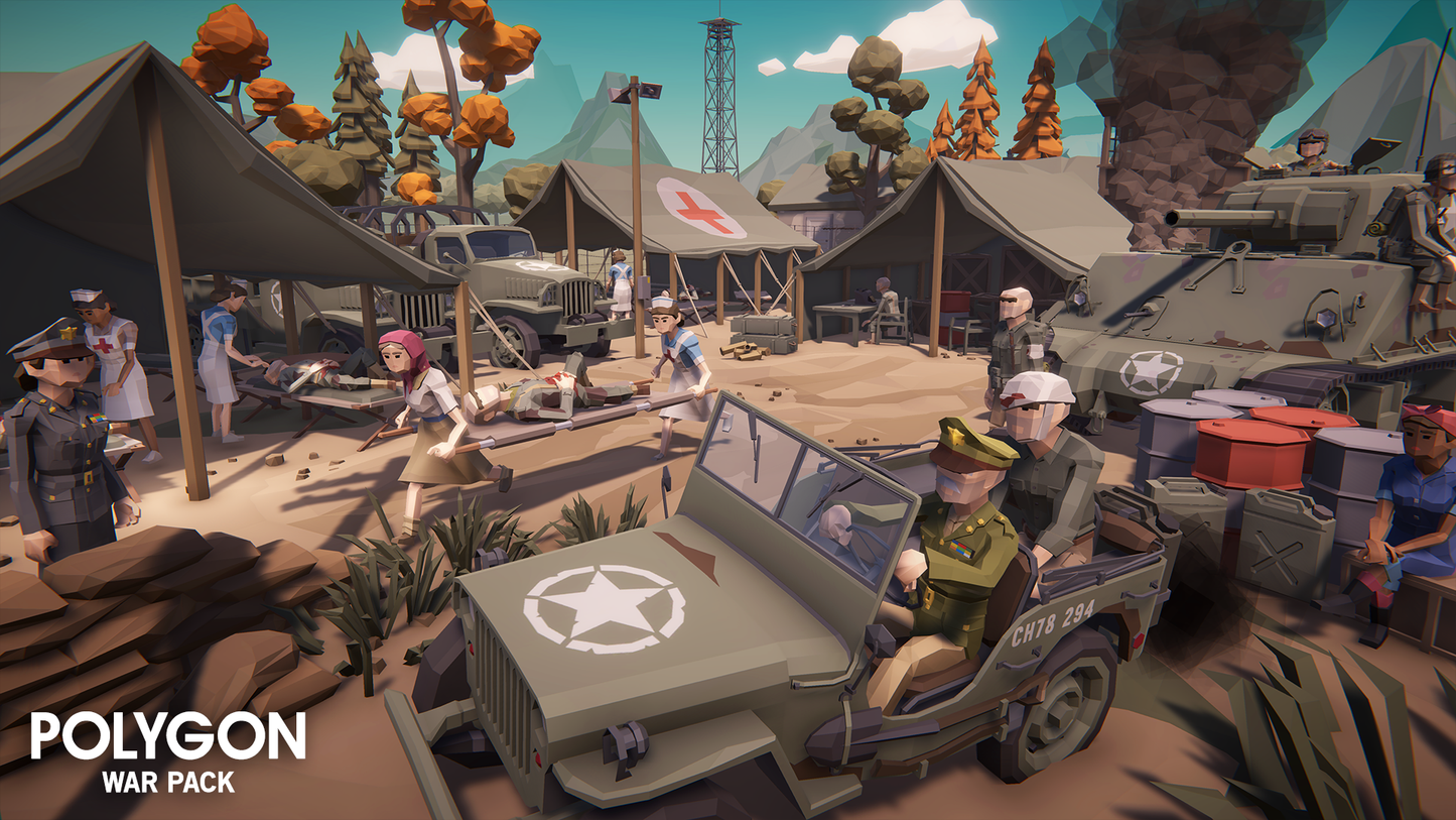 POLYGON - War Pack - Synty Studios - Unity and Unreal 3D low poly assets for game development