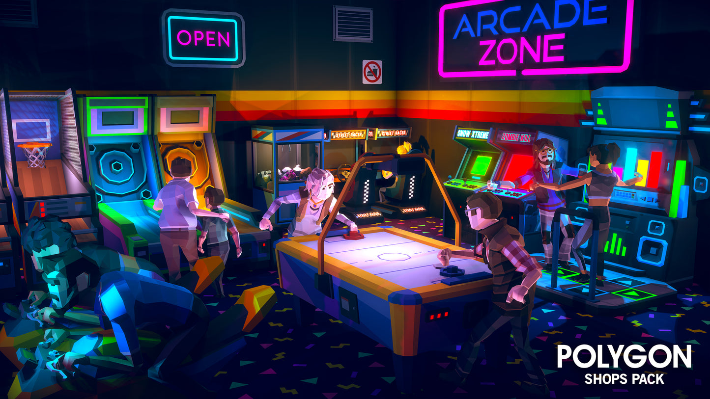 POLYGON - Shops Pack and Shopping Plaza Map Bundle