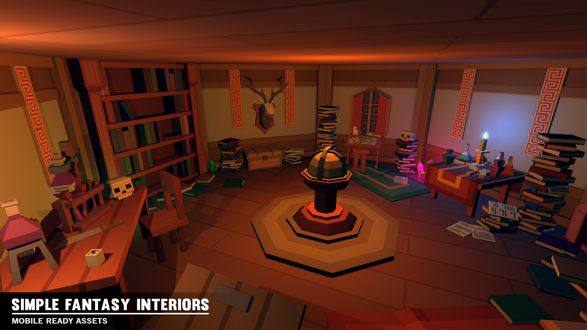 Simple Fantasy Interiors - Cartoon Assets - Synty Studios - Unity and Unreal 3D low poly assets for game development