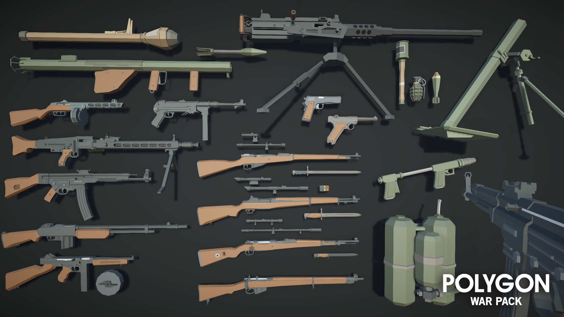 POLYGON - War Pack - Synty Studios - Unity and Unreal 3D low poly assets for game development