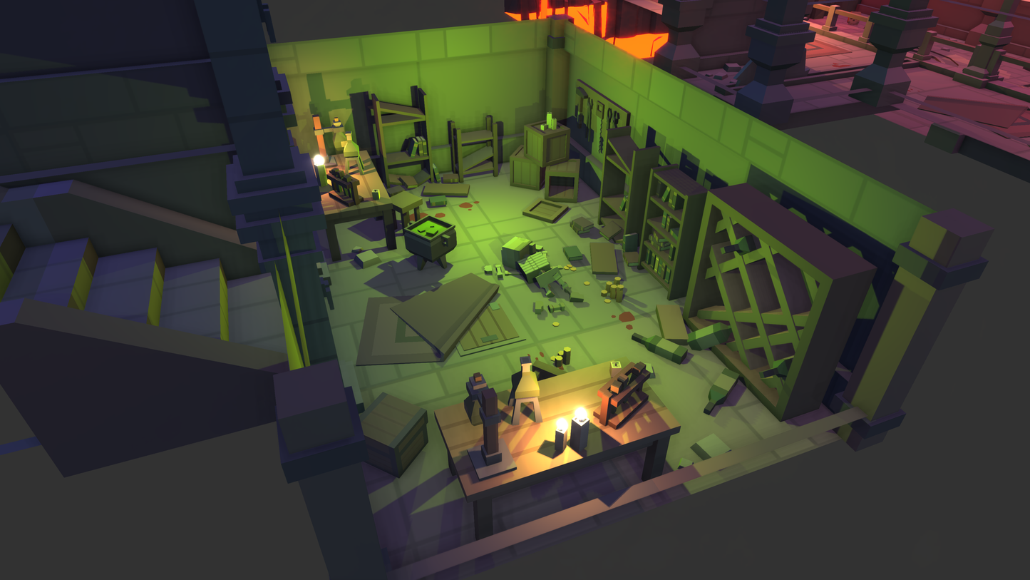 Simple Dungeons science lab game assets