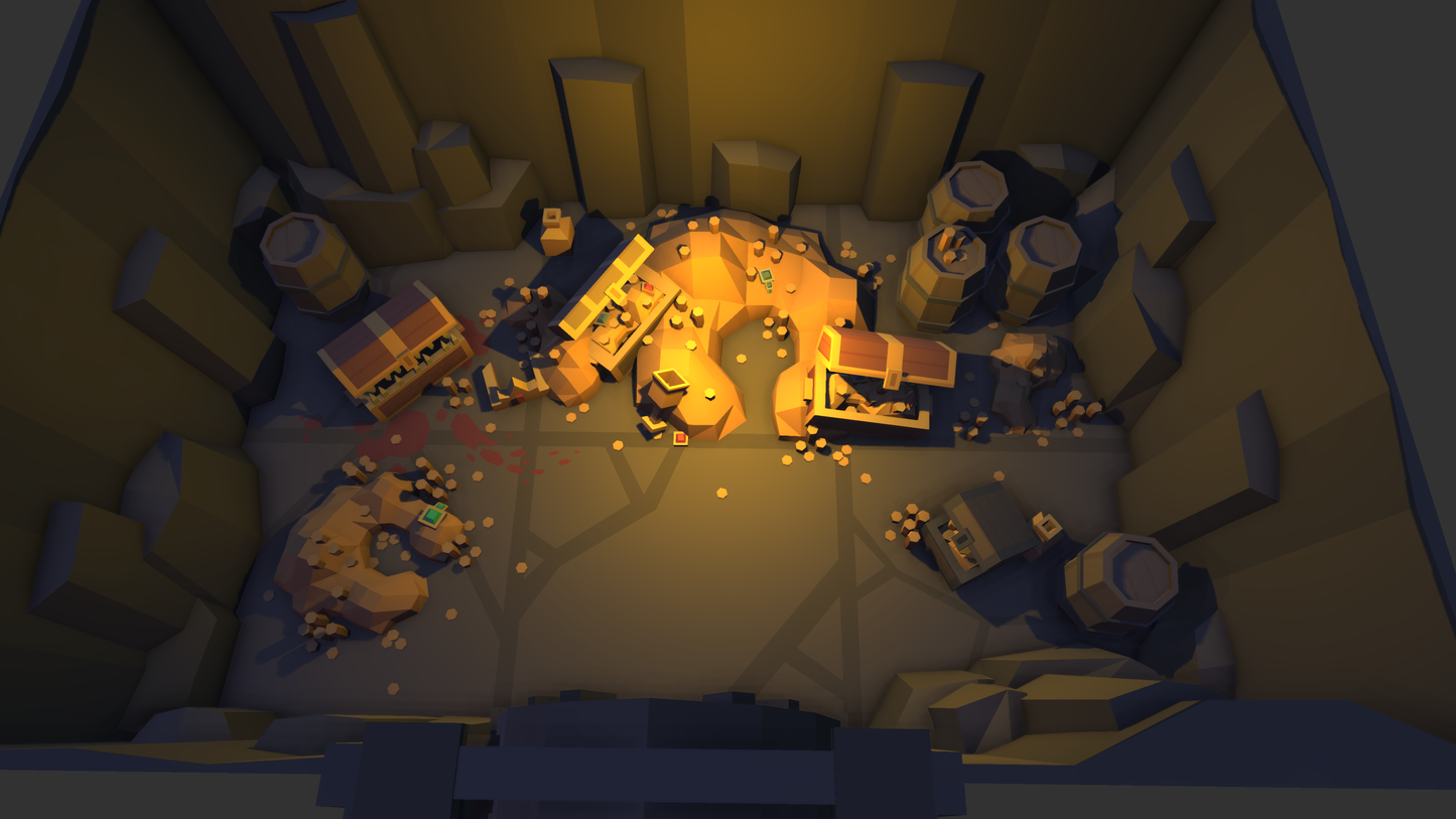 Simple Dungeons teasure room game assets