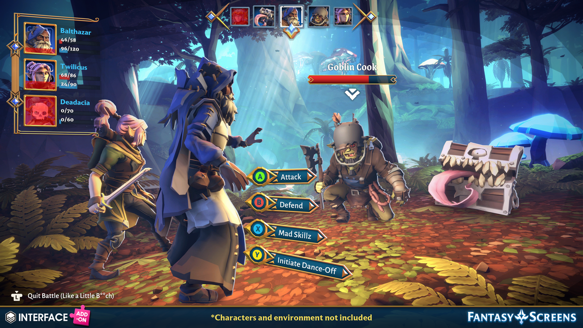 INTERFACE - Fantasy Screens Add-On