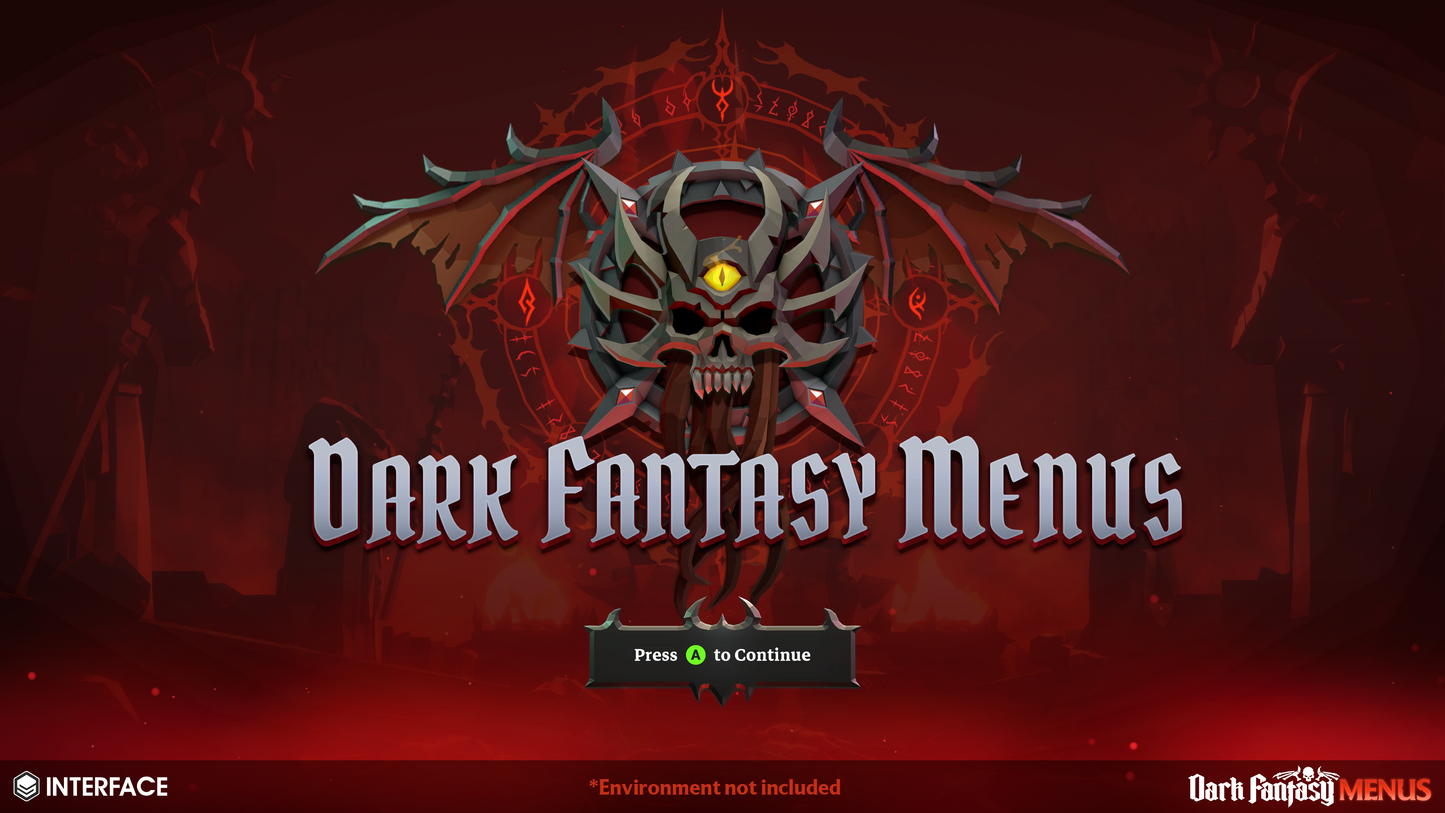 INTERFACE - Dark Fantasy Menus