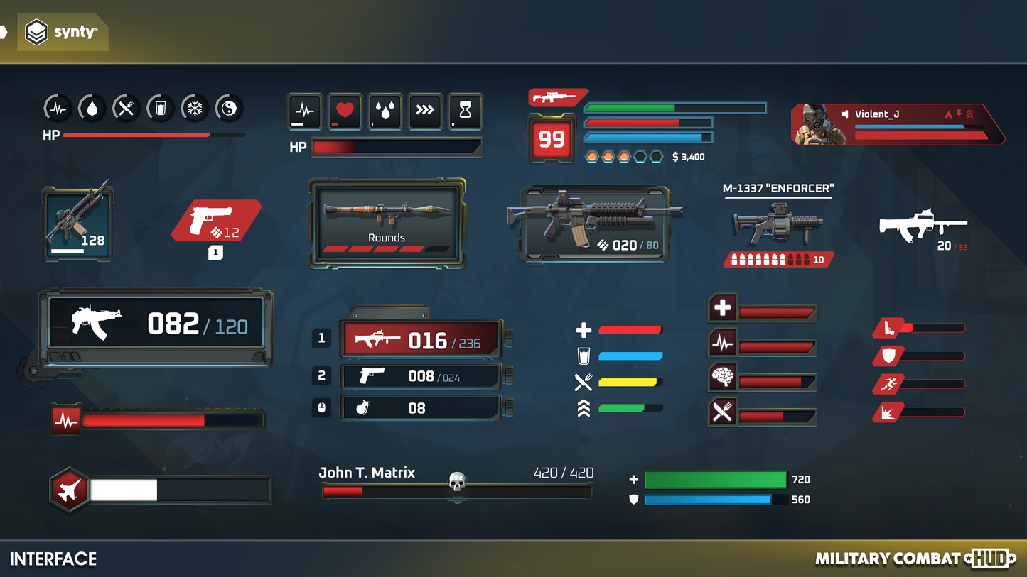 INTERFACE - Military Combat HUD