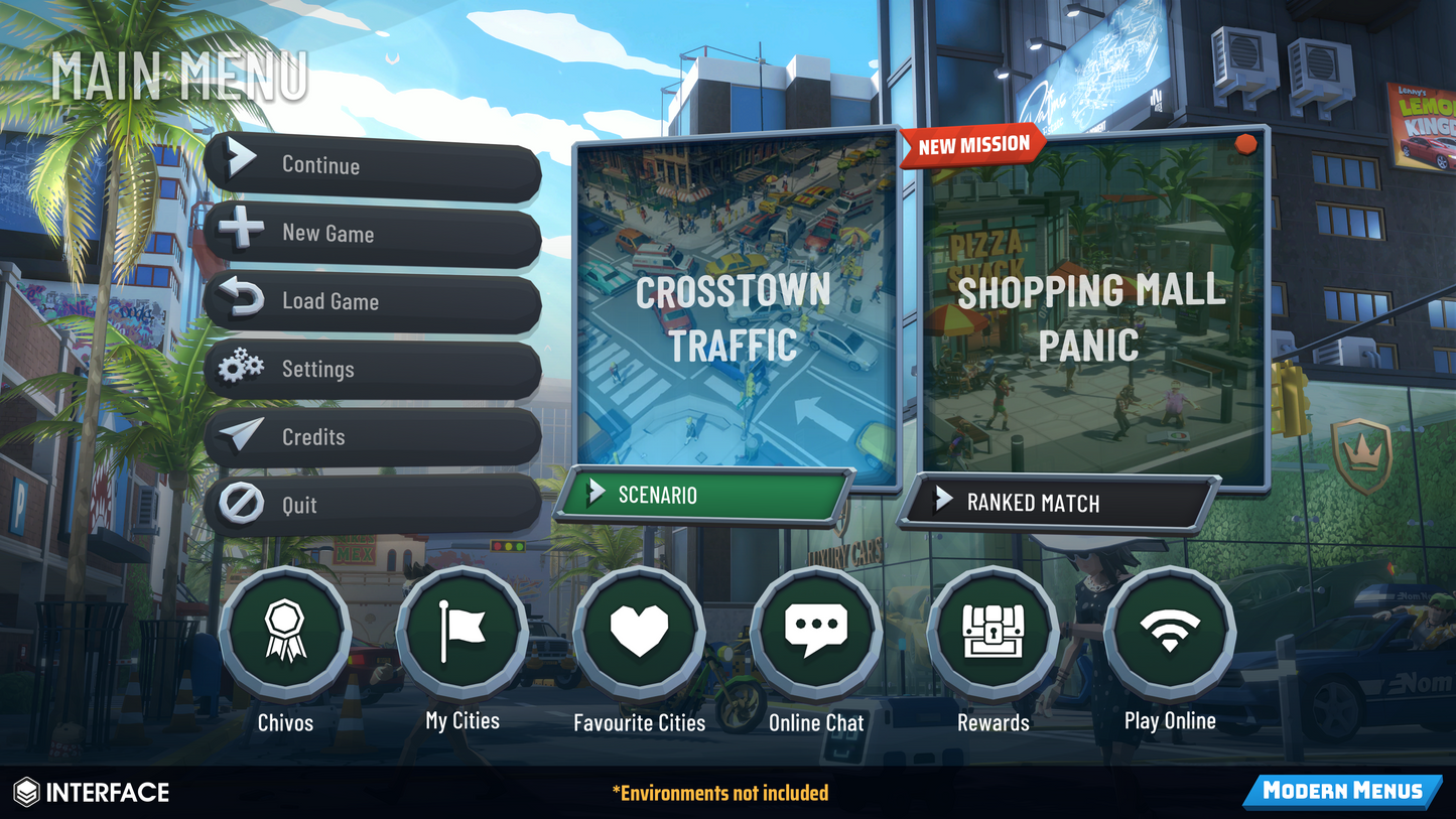 INTERFACE - Modern Menus