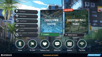 INTERFACE - Modern Menus
