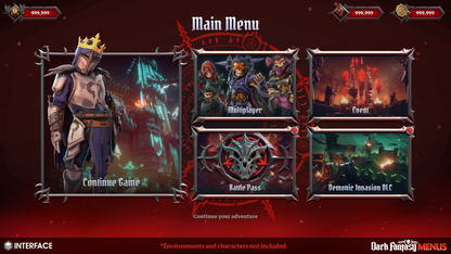 INTERFACE - Dark Fantasy Menus