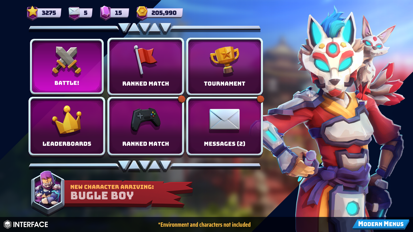 INTERFACE - Modern Menus