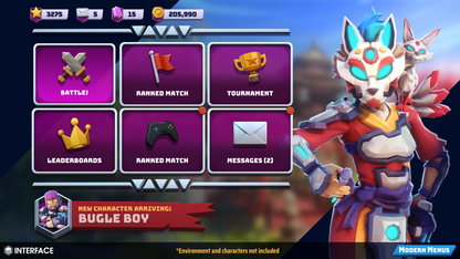 INTERFACE - Modern Menus