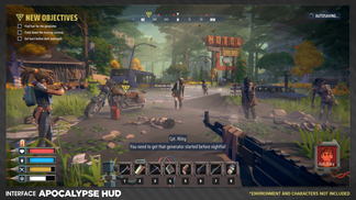 Apocalypse Rising Ui INTERFACE | Apocalypse HUD | 3D UI Asset Pack – Synty Store