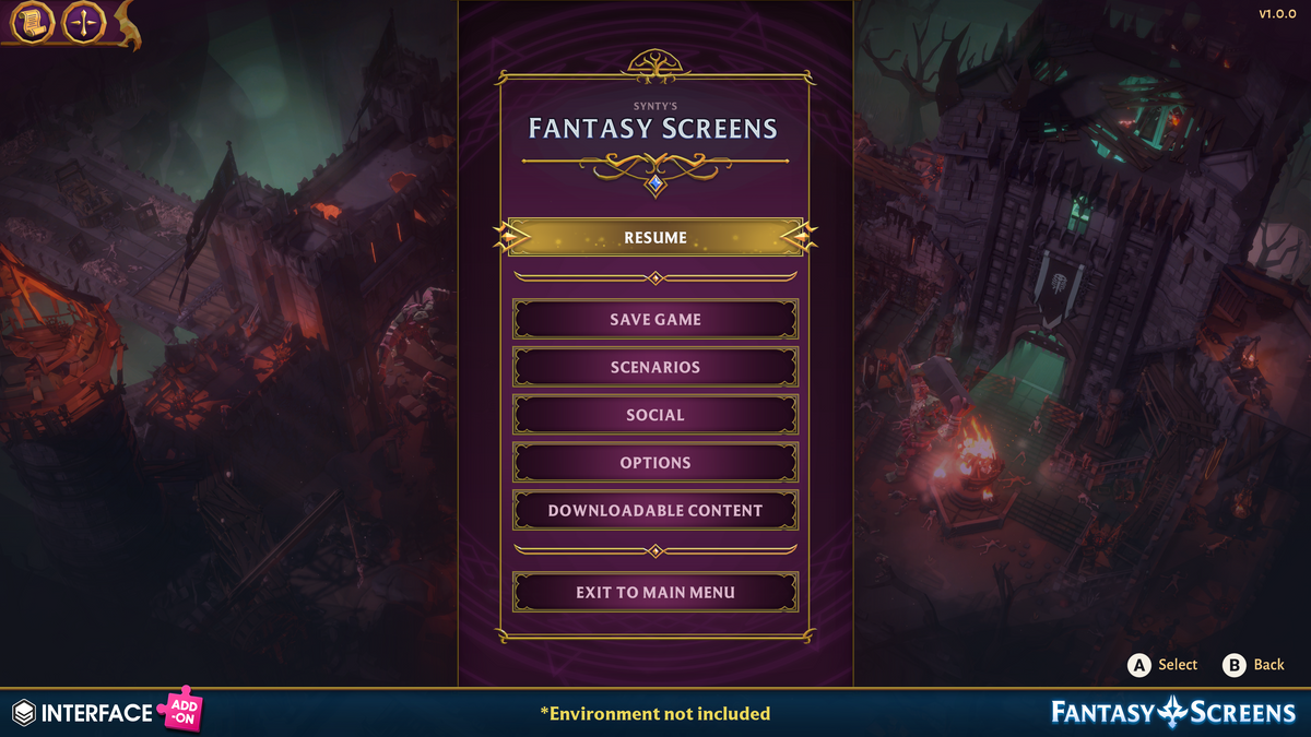 INTERFACE - Fantasy Screens Add-On