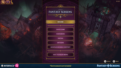 INTERFACE - Fantasy Screens Add-On