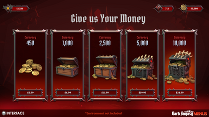 INTERFACE - Dark Fantasy Menus