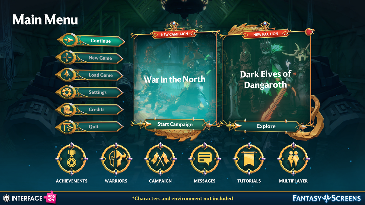 INTERFACE - Fantasy Screens Add-On