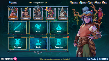 INTERFACE - Fantasy Screens Add-On