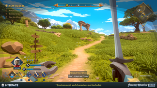 Warrior Ui INTERFACE | Fantasy Warrior HUD | 3D UI Asset Pack – Synty Store