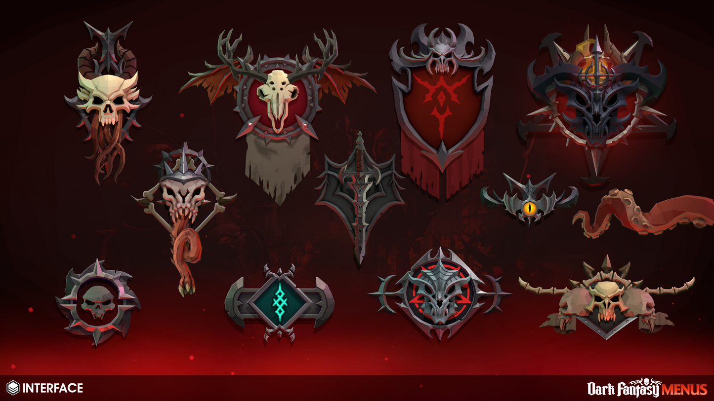 INTERFACE - Dark Fantasy Menus