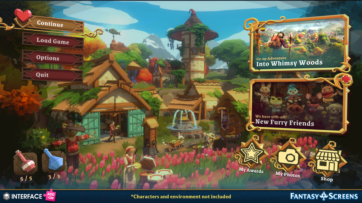 INTERFACE - Fantasy Screens Add-On