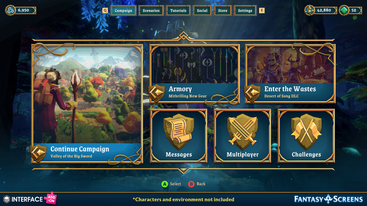 INTERFACE - Fantasy Screens Add-On