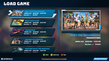 INTERFACE - Modern Menus