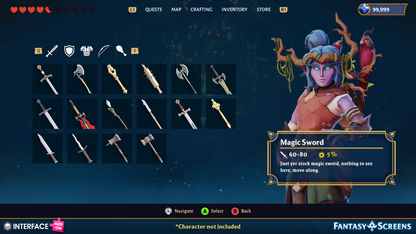 INTERFACE - Fantasy Screens Add-On