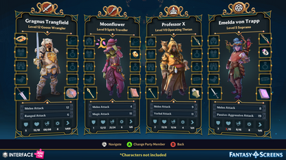 INTERFACE - Fantasy Screens Add-On