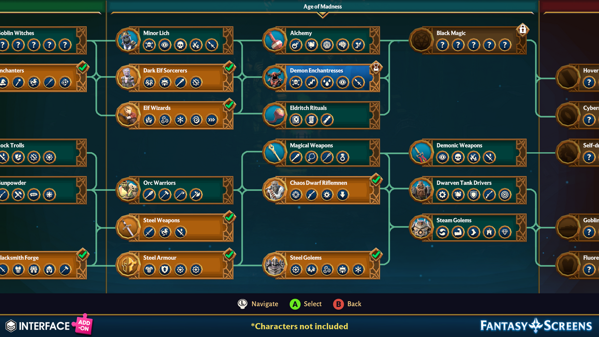 INTERFACE - Fantasy Screens Add-On