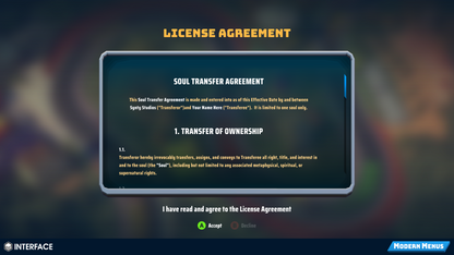 INTERFACE - Modern Menus