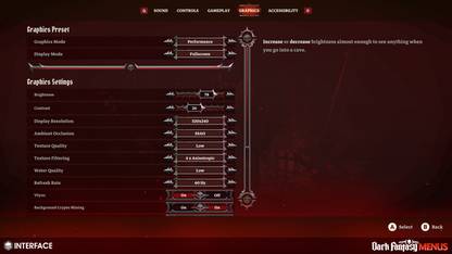 INTERFACE - Dark Fantasy Menus