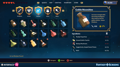 INTERFACE - Fantasy Screens Add-On