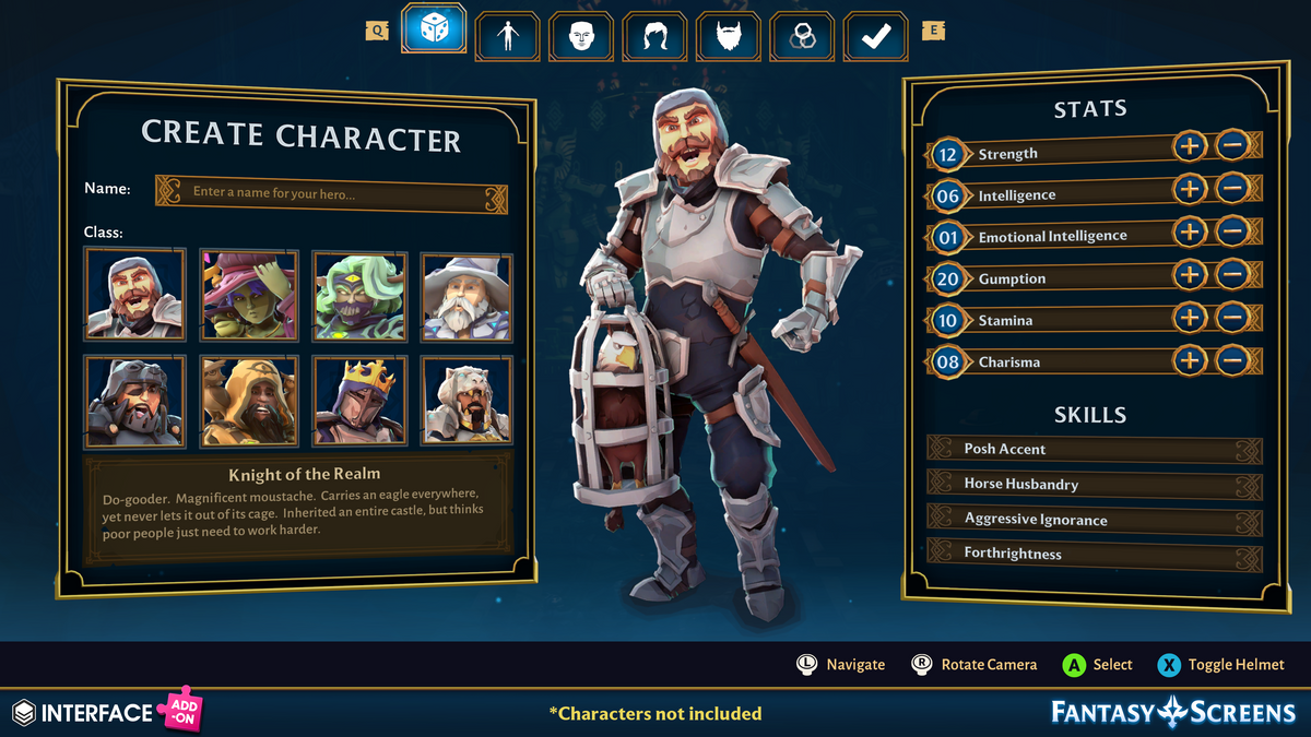INTERFACE - Fantasy Screens Add-On