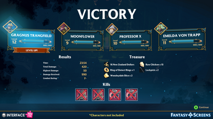 INTERFACE - Fantasy Screens Add-On