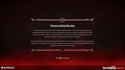 INTERFACE - Dark Fantasy Menus