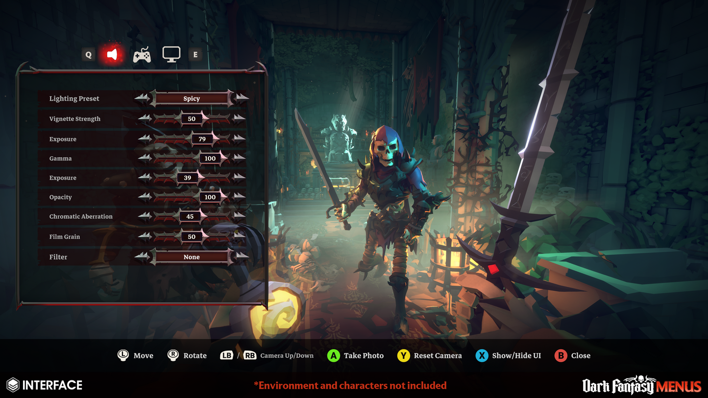 INTERFACE - Dark Fantasy Menus