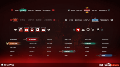 INTERFACE - Dark Fantasy Menus