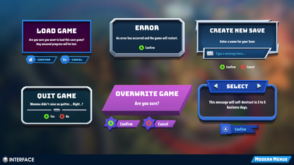 INTERFACE - Modern Menus