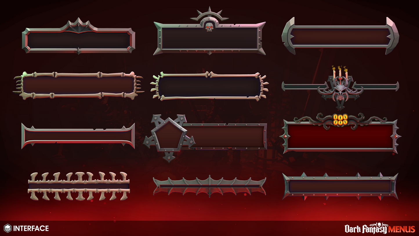 INTERFACE - Dark Fantasy Menus