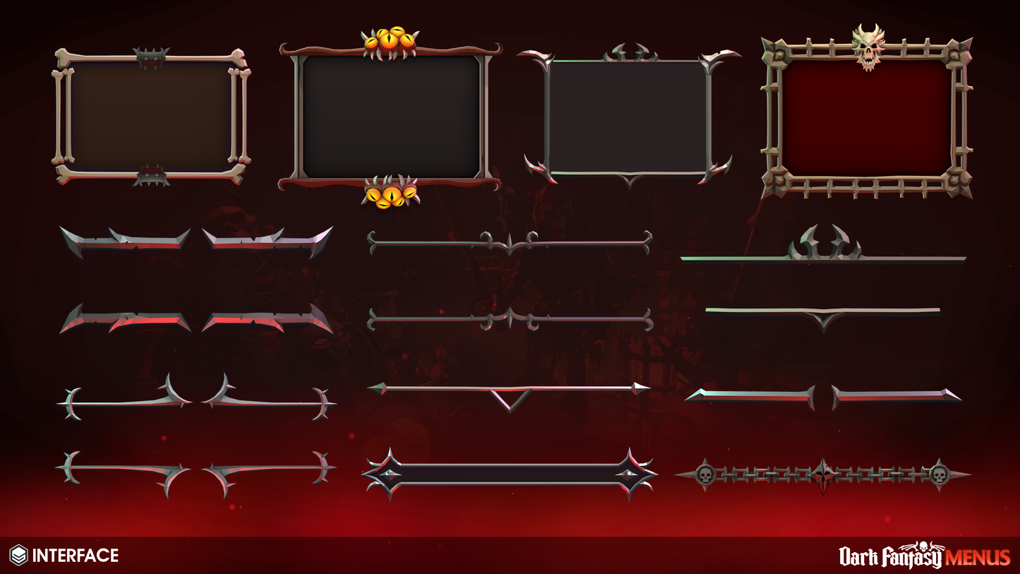 INTERFACE - Dark Fantasy Menus