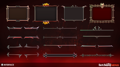 INTERFACE - Dark Fantasy Menus
